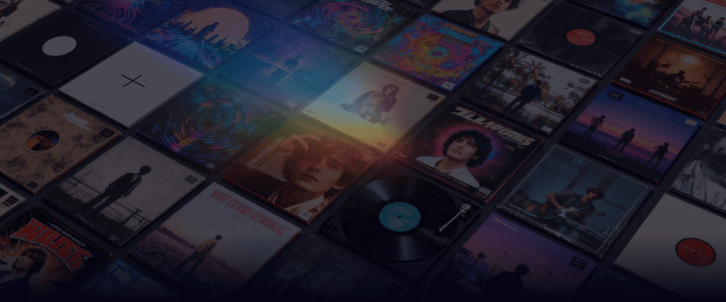 AI album cover artwork montage