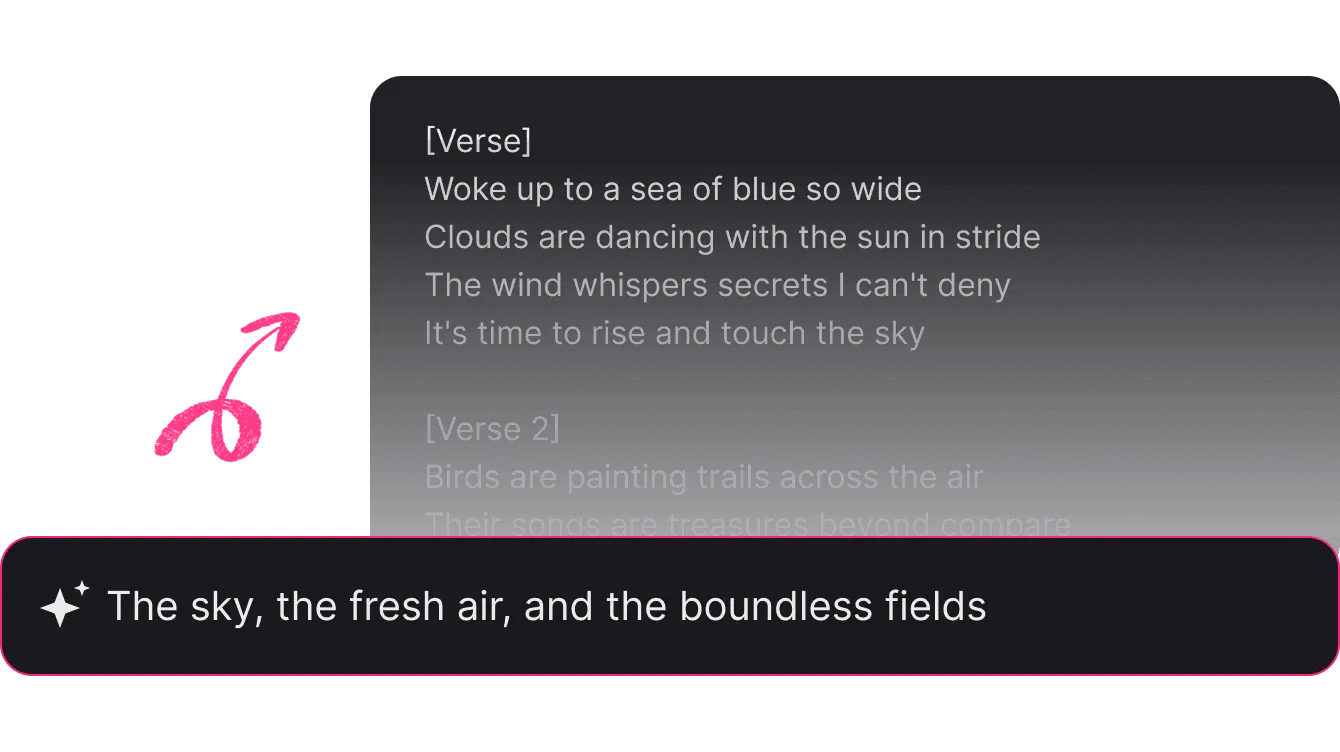 Smart Lyrics-to-Song AI