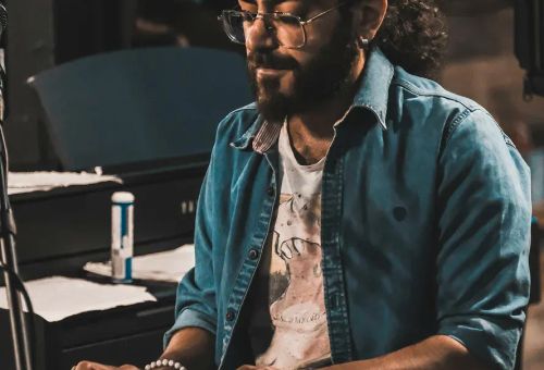 Music producer using stem splitter